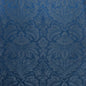 Brunschwig & Fils Damask Pierre Ocean Renaissance Cotton Silk Fabric - Deep Blue - Special Order - MSRP USD796/y
