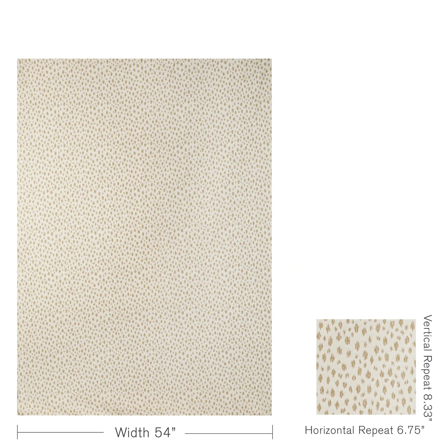 Special Order Brunschwig &amp; Fils Honfleur Woven - Beige Animal Skin Ikat Southwestern Small Scale MSRP USD236/y