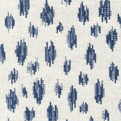 Special Order Brunschwig &amp; Fils Honfleur Woven - Navy Blue Cream White Animal Skin Ikat Southwestern Small Scale MSRP USD236/y