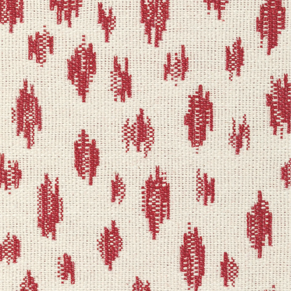 Special Order Brunschwig &amp; Fils Honfleur Woven - Berry Red Cream White Animal Skin Ikat Southwestern Small Scale MSRP USD236/y