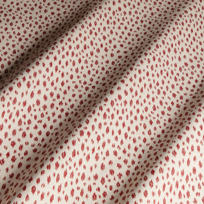 Special Order Brunschwig &amp; Fils Honfleur Woven - Berry Red Cream White Animal Skin Ikat Southwestern Small Scale MSRP USD236/y