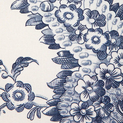 Brunschwig & Fils  Marcel Print Navy Cotton Blue and White MSRP USD242/y