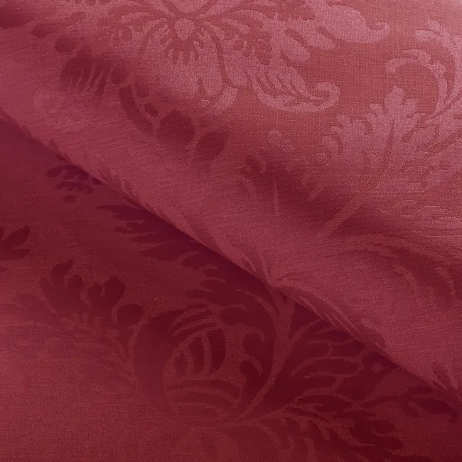 Brunschwig and Fils Arnaud Damask Vienne Silk - Red - Special Order