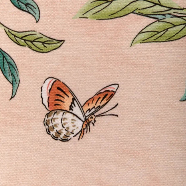 Special Order Brunschwig &amp; Fils Kanchou Print - Blush Pink Cotton Bird Botanical Floral MSRP USD 336/y