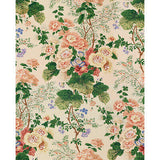 Lee Jofa Althea Print Blush Pink Green Beige Cotton Floral Botanical MSRP USD318/y Special Order