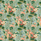 Lee Jofa Althea Print Celadon Green Cotton Floral Botanical MSRP USD284/y Special Order