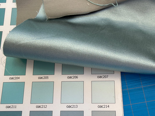 Royal Satin Rain Blue Pale Baby Blue Silk Cotton Heavy Satin Upholstery Rated Special Order