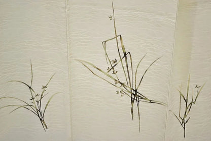Silk Vintage Silk Wedding Tsukesage Hand painted Autumn Grass