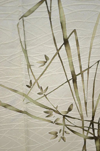 Silk Vintage Silk Wedding Tsukesage Hand painted Autumn Grass