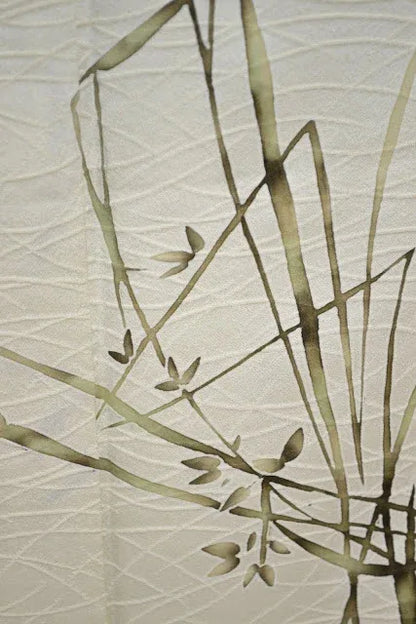 Silk Vintage Silk Wedding Tsukesage Hand painted Autumn Grass