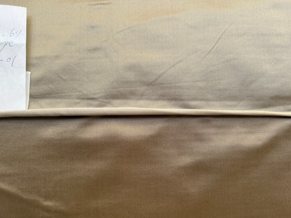By Yd Brunschwig & Fils Georges Satin Silk Taupe MSRP USD 470/Y Lighter