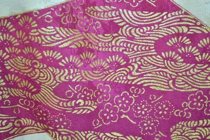Stunning New Silk Wedding Furisode Wisteria Chrysanthemum UNFINISHED