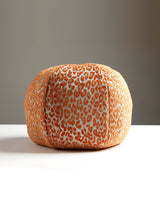 Scalamandre Leopard 12 DIA - Orange Koi Decorative Pillow