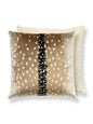 Scalamandre Antelope 22 X 22 - Fawn / Black Decorative Pillow