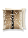 Scalamandre Antelope 22 X 22 - Fawn / Black Decorative Pillow