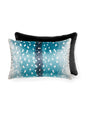 Scalamandre Antelope 14 X 22 - Peacock / Black Decorative Pillow