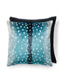 Scalamandre Antelope 22 X 22 - Peacock / Black Decorative Pillow