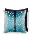 Scalamandre Antelope 22 X 22 - Peacock / Black Decorative Pillow