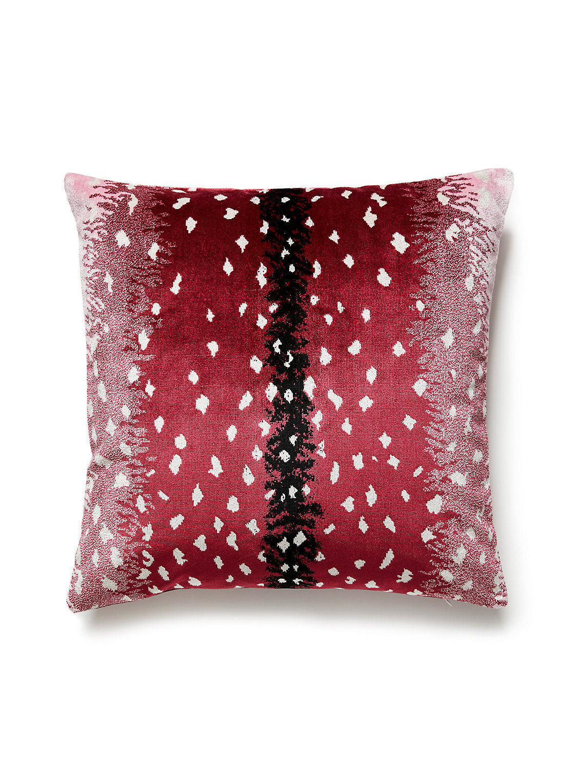 Scalamandre Antelope 22 X 22 - Raspberry Decorative Pillow