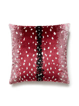 Scalamandre Antelope 22 X 22 - Raspberry Decorative Pillow