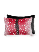 Scalamandre Antelope 14 X 22 - Raspberry / Black Decorative Pillow