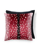 Scalamandre Antelope 22 X 22 - Raspberry / Black Decorative Pillow