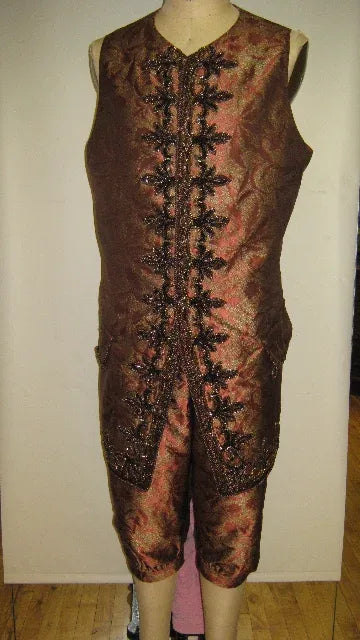 by yard 100% Silk Jacquard Palm Japanese Maple Leaf Foliage Magic "Pool" Blue Brown