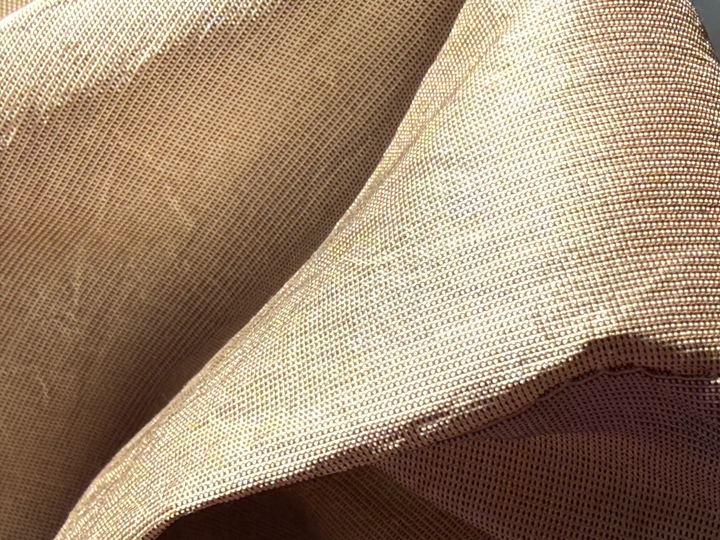 By Yard Waterfall 100% Silk Faille in Titanium Silver Smooth Radiance Silver Pale Mocha
