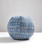 Old World Weavers Faye 12 DIA - Blue Wood Decorative Pillow