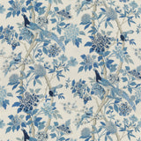 Special Order G P &amp; j Baker Hydrangea Bird - Blue Chifu Linen Bird Floral Botanical Fauna MSRP USD 246/y