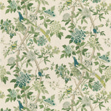 Special Order G P & j Baker Hydrangea Bird - Green Chifu Linen Bird Floral Botanical Fauna MSRP USD 298/y