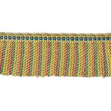 Special Order Brunschwig &amp; Fils Reve De Papillon 2 3/4 In Long Fring - Marigold Gold Pink Green Silk Cotton MSRP USD254/y