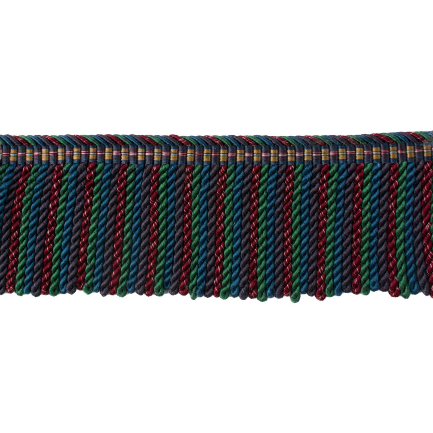 Special Order Brunschwig &amp; Fils Reve De Papillon 2 3/4 In Long Fring - Blue Purple Silk Cotton MSRP USD254/y