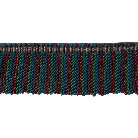 Special Order Brunschwig &amp; Fils Reve De Papillon 2 3/4 In Long Fring - Blue Purple Silk Cotton MSRP USD254/y