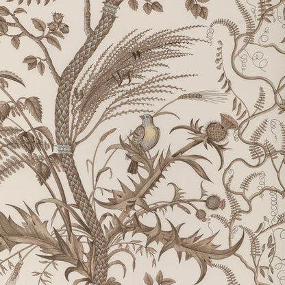 Brunschwig &  Fils Bird and Thistle Print - Beige - Special Order -  MSRP USD 348y