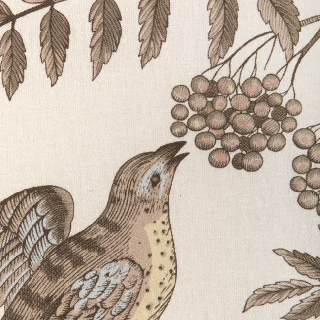 Brunschwig &  Fils Bird and Thistle Print - Beige - Special Order -  MSRP USD 348y