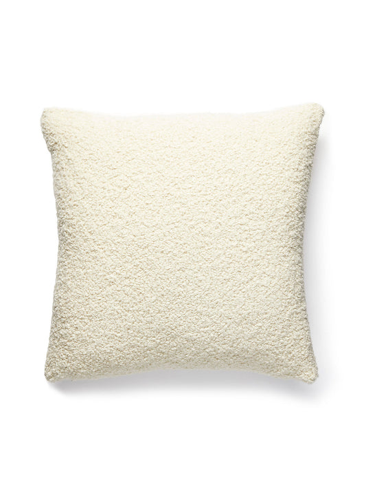 Scalamandre Mouton Boucle 22 X 22 - White Decorative Pillow