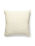 Scalamandre Mouton Boucle 22 X 22 - White Decorative Pillow