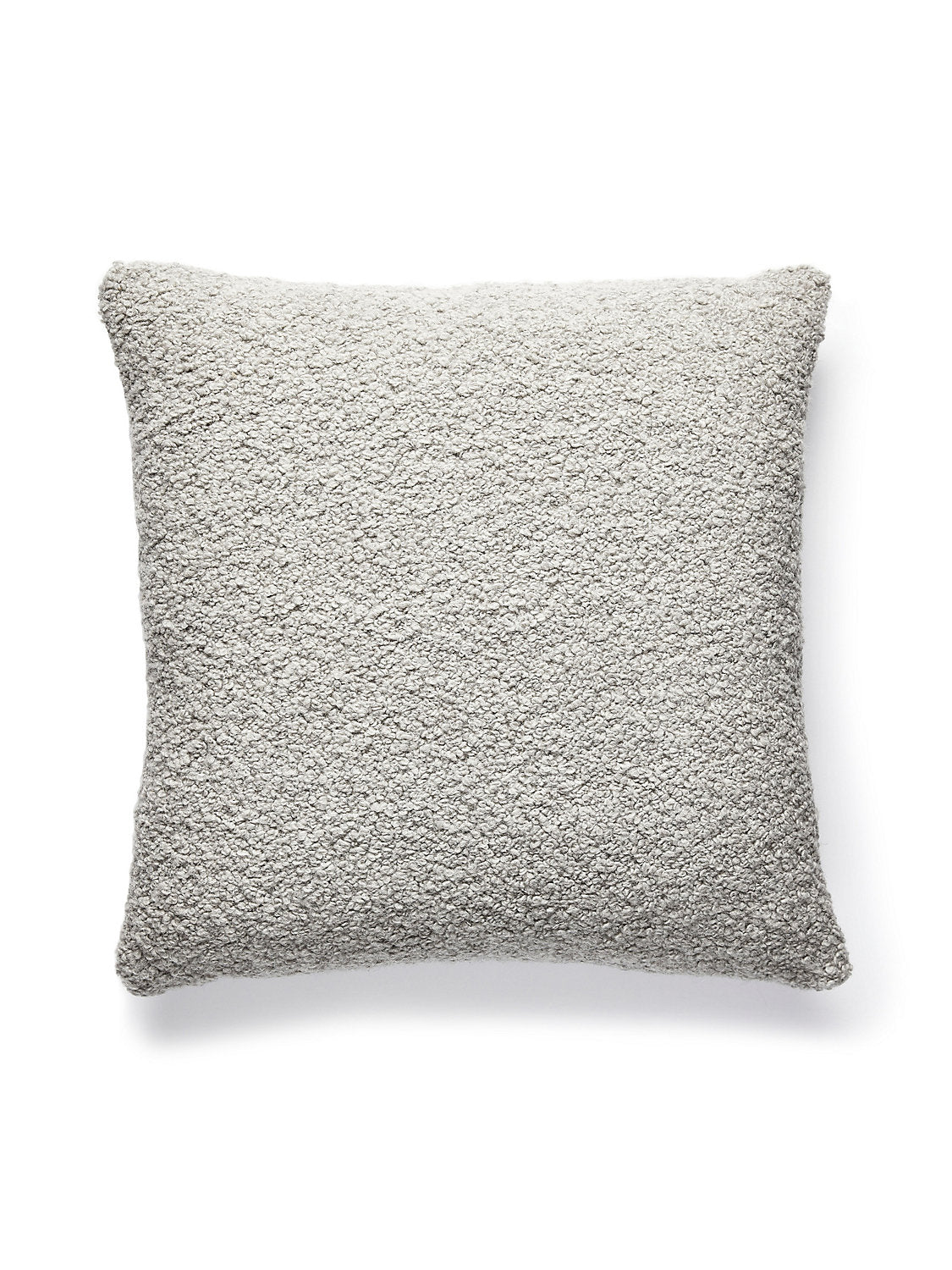 Scalamandre Mouton Boucle 22 X 22 - Silver Decorative Pillow