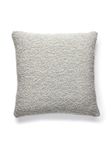 Scalamandre Mouton Boucle 22 X 22 - Silver Decorative Pillow