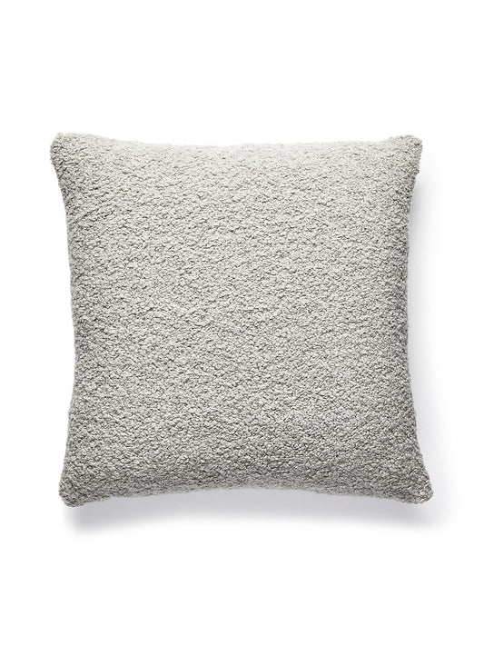 Scalamandre Mouton Boucle 22 X 22 - Silver Decorative Pillow