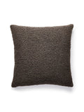 Scalamandre Mouton Boucle 22 X 22 - Ash Brown Decorative Pillow
