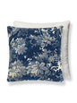 Old World Weavers Ridge Edge / Velvet 22 X 22 - Blue Shadow Decorative Pillow