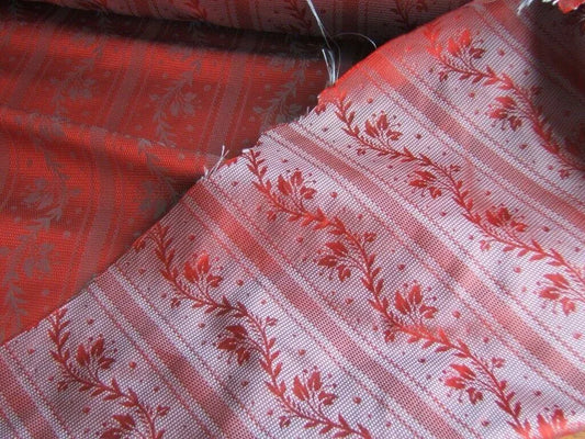 Baranzelli Scalamandre Corinthain 100%silk Lampas Red MSRP USD 219/Y