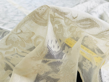 1.84yard Scalamandre Uffizi Sheer-lace Scotland 68"wide Rose Pomegranate Lily MSRP USD 212/Y