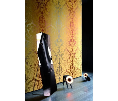 Bty Scalamandre Caribu Damask Green/taupe/red Silk Renaissance MSRP USD 184/Y