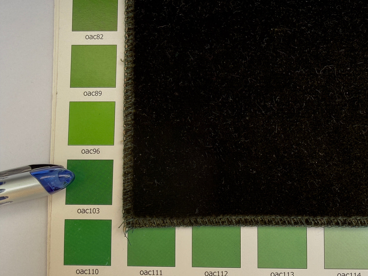 King's Silk Velvet Dark Olive Green Radiance Highest Quality Heavy 39,000+ martindale MSRP USD 728/Yard