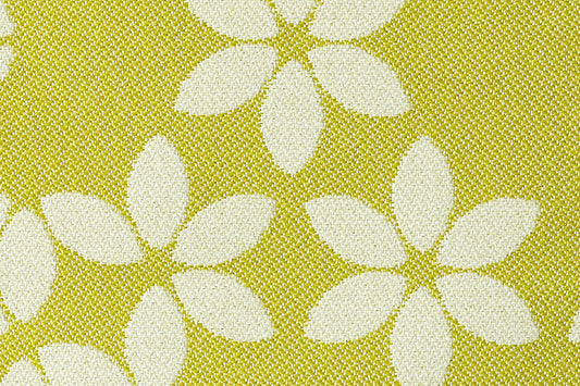 Special Order Scalamandre Sonnen Pause Green Apple White Reversible Ivory Floral Geometric MSRP USD284/y