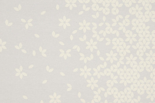 Special Order Scalamandre Sonnen Pause Silver Gray White Reversible Ivory Floral Geometric MSRP USD284/y