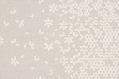 Special Order Scalamandre Sonnen Pause Ivory Cream White Reversible Ivory Floral Geometric MSRP USD284/y